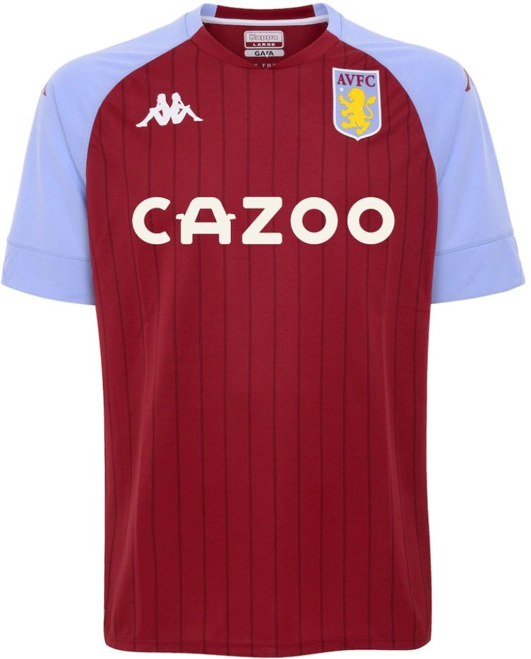 Camisa oficial Kappa Aston Villa 2020 2021 I jogador